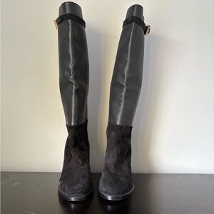 Stuart Weitzman Knee High Leather&Suede Boots